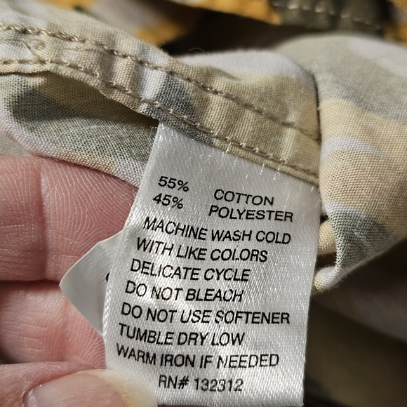 Howler Brothers Mansfield Short Sleeve Shirt - Tropical Leaf Print - Small - Picture 9 of 11